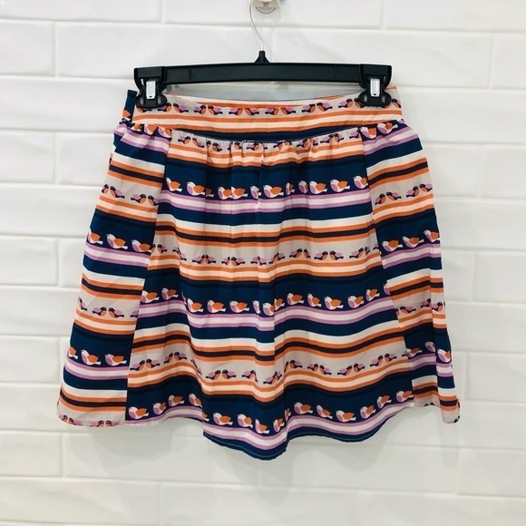 EZRA printed skirt with pockets bird print - Picture 3 of 6